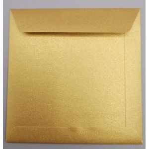 Envelop 10,5x 10,5cm Metallic Gold