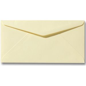 Envelop 11 x 22 cm Zachtgeel