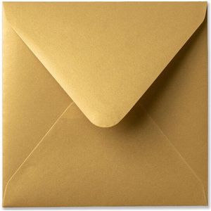 Envelop 14 x 14 cm Metallic Gold Rush