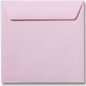 Envelop 17 x 17 cm Lichtroze