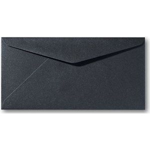 Envelop 9 x 22 cm Metallic Black