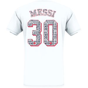 PSG Messi 'Eiffel' t-shirt Wit - Adults - Maat L
