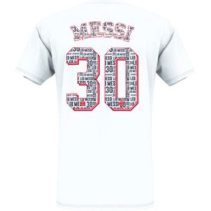 PSG Messi 'Eiffel' t-shirt Wit - Adults - Maat M