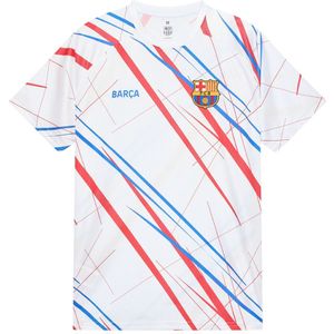 FC Barcelona trainingsshirt wit heren - Maat S