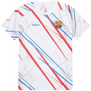 FC Barcelona trainingsshirt wit kids - Maat 140