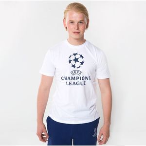 Champions League logo t-shirt senior wit - Maat XXL
