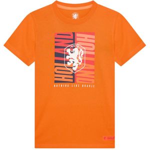 Nederlands Elftal Kids T-Shirt Big Logo Oranje - Maat 140
