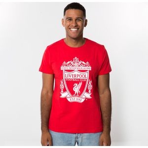 Liverpool FC Logo t-shirt rood senior - Maat S