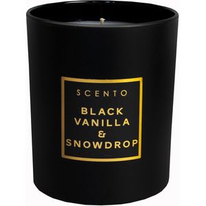 Scento Black Vanilla & Snowdrop Kleine Kaars 190 G