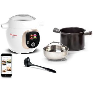 Moulinex Cookeo+ Connect CE86DA10 Intelligente hogedruk multicooker - 6 programma's - Oneindig aantal recepten - Geconnecteerd