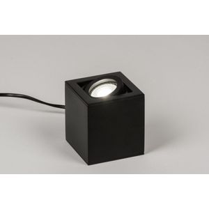Kleine - Zwarte Tafellamp - Aluminium - Kantelbaar - Draaibaar