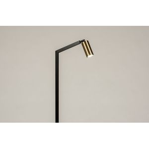 Lumidora Vloerlamp 74667 - SYBIL - GU10 - Zwart - Goud - Messing (kleur) - Metaal