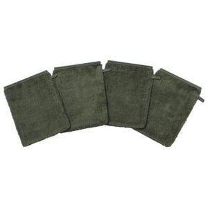 kindsgard Washandjes vasklude 4-pack olijf