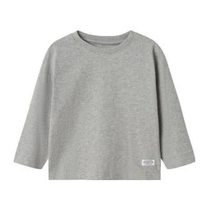 name it Shirt met lange mouwen Nmmvimpel Grijs gemêleerd