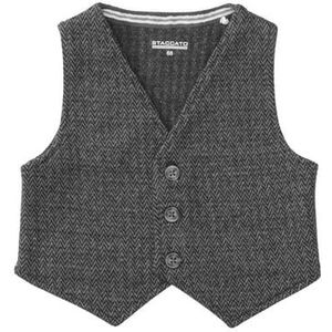 Staccato washed Vest antraciet structuur