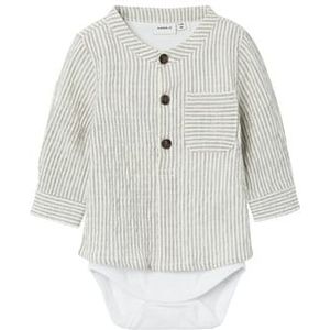 name it Shirtbody Nbmfedenis Donker Saffier