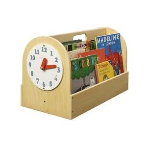 tidy BOOKS Boekendoos met speelgoedklok, naturel