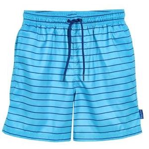 Playshoes Strand shorts gestreept aqua blauw