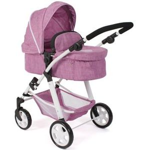 BAYER CHIC 2000 Combi poppenwagen NELE Jeans roze