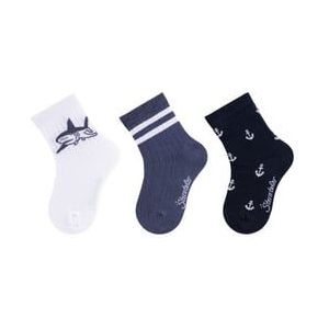 Sterntaler Sokken 3-pack haaienwit