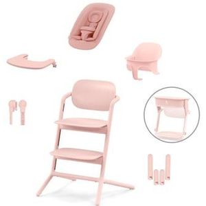 cybex GOLD Kinderstoel Lemo 4 in 1 Set Pearl Roze inclusief leertoren