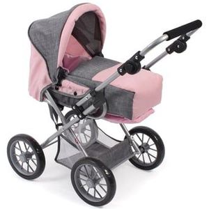 Bayer Chic Poppenwagen Leni combi (lichtgrijs/roze)