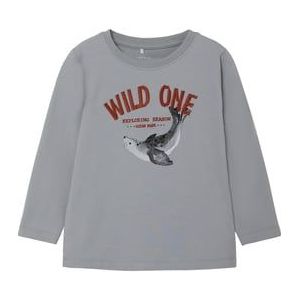 name it Long Sleeve Shirt Nmmskjol Quarry