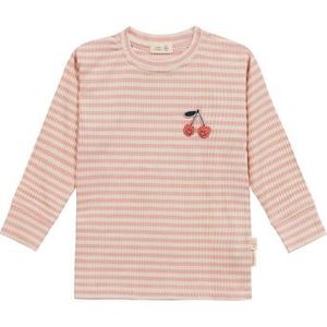 LÄSSIG Shirt met lange mouwen Geribd Cherry peach