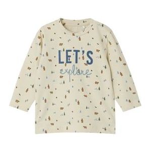 name it Summer Nbmossy shirt met lange mouwen Sand