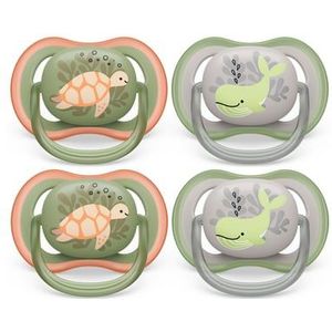 Philips Avent Fopspeen ultra air SCF085/60 6-18 maanden 4 stuks groen