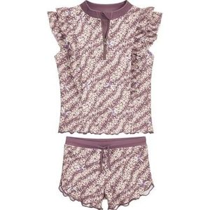 Playshoes UV-bescherming badset bloemen violet