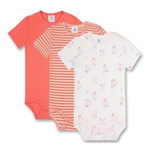 Sanetta Body 3-pack off white Gestreept/roze