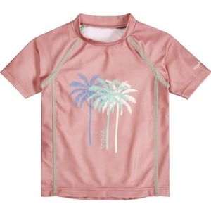 Playshoes UV-beschermend shirt 1/2 mouw palmbomen koraal