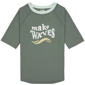 LÄSSIG Kinder shirt met korte mouwen Make Waves diep olive