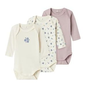 name it Body met lange mouwen 3-pack Jet Stream