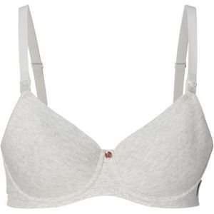 Noppies Gevoerde voedingsbeha Cotton Melange Light Grijs Melange