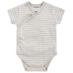 JACKY Wikkelbody met korte mouwen BABY ON TOUR gestreept/ beige melange