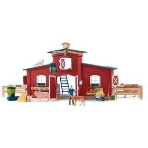 schleich ® Boerderij World Grote rode boerderij met dieren en accessoires