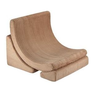 Wigiwama Corduroy Moon Chair / Fauteuil - 80x65x55cm - Toffee