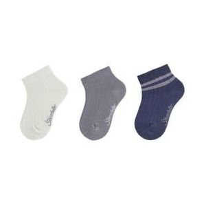 Sterntaler Sokken 3-pack strepen licht turquoise