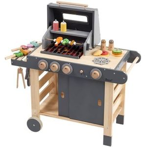 howa Houten kinderbarbecue met 25 accessoires