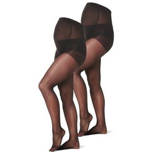 Noppies 2-pack zwangerschapspanty 20 denier Black