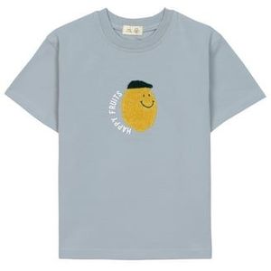 LÄSSIG T-shirt Jersey GOTS Lemon light blauw