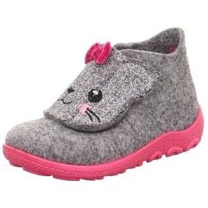superfit Happy pantoffel lichtgrijs/roze (medium)
