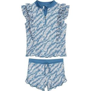 Playshoes UV-beschermende badset bloemen petrol