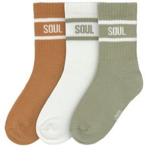 LÄSSIG Tennissokken voor kinderen 3-pack karamel/ light kaki