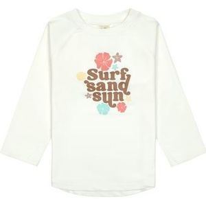 LÄSSIG UV zwemshirt met lange mouwen Bloemen zeezout