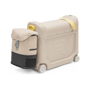 JETKIDS™ BY STOKKE® meerijdkoffer BedBox™ Creamy Cappuccino met Crew BackPack™Moonglow White