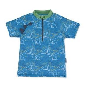 Sterntaler Zwemshirt met korte mouwen Dino blauw