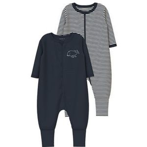 name it Slaap Overalls 2 Pack Donker Sapphire